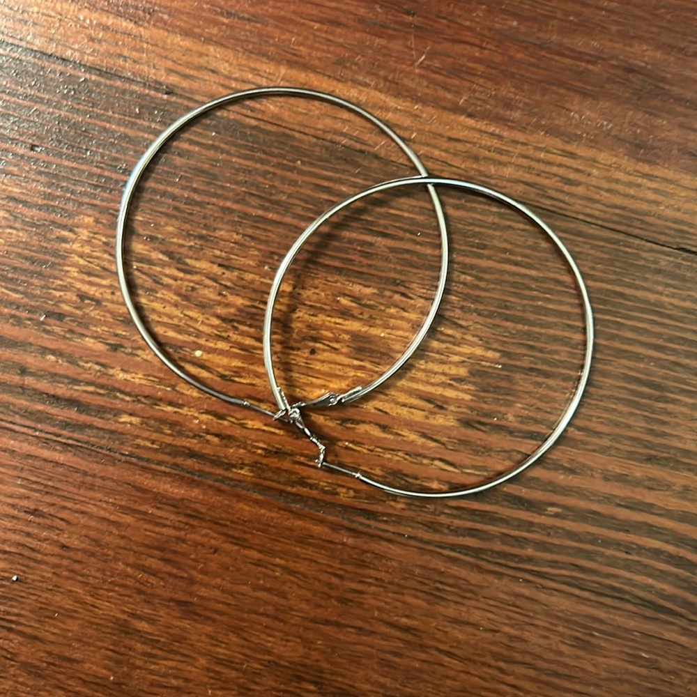 Silver earrings